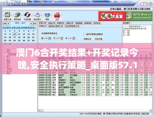 澳门6合开奖结果+开奖记录今晚,安全执行策略_桌面版57.185