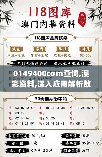 0149400cσm查询,澳彩资料,深入应用解析数据_尊贵款59.972