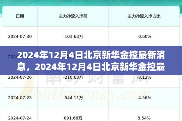 北京新华金控最新消息评测，特性、体验、竞争分析与用户洞察深度解读（2024年12月4日）