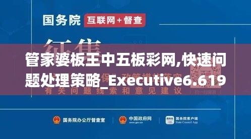 管家婆板王中五板彩网,快速问题处理策略_Executive6.619