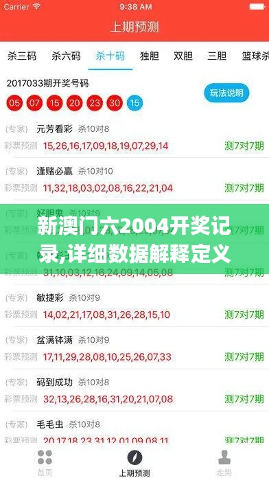 新澳门六2004开奖记录,详细数据解释定义_社交版7.490