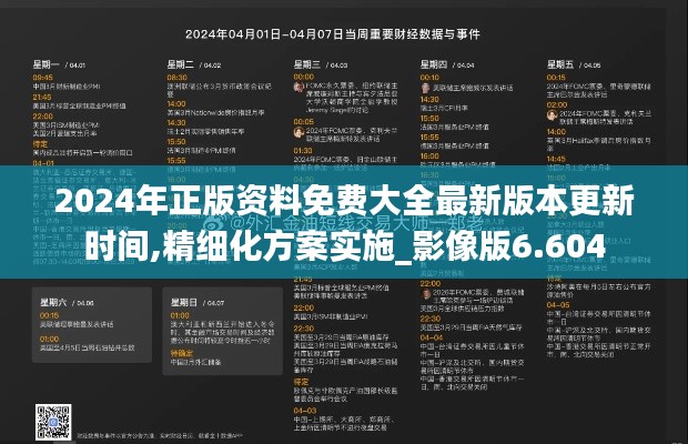 2024年正版资料免费大全最新版本更新时间,精细化方案实施_影像版6.604