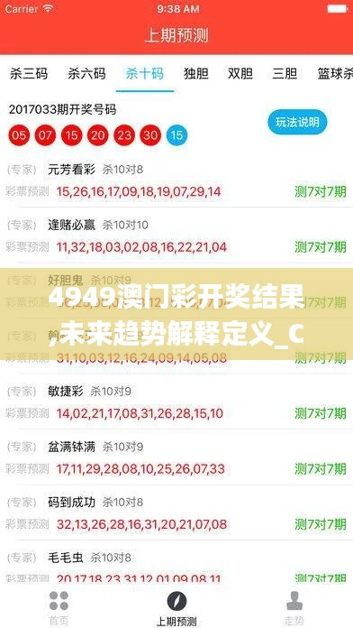 4949澳门彩开奖结果,未来趋势解释定义_CT10.603