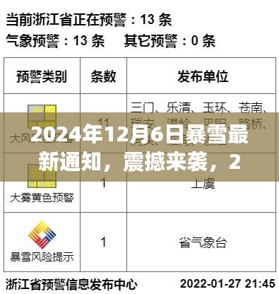 科技赋能守护生命安全，智能通知系统预警2024年暴雪