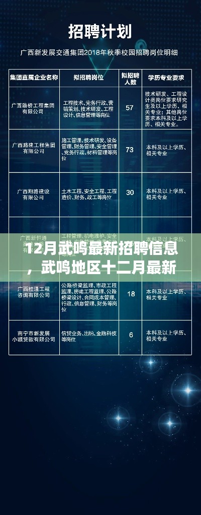 武鸣地区最新招聘动态，十二月职位概览与时代影响力分析