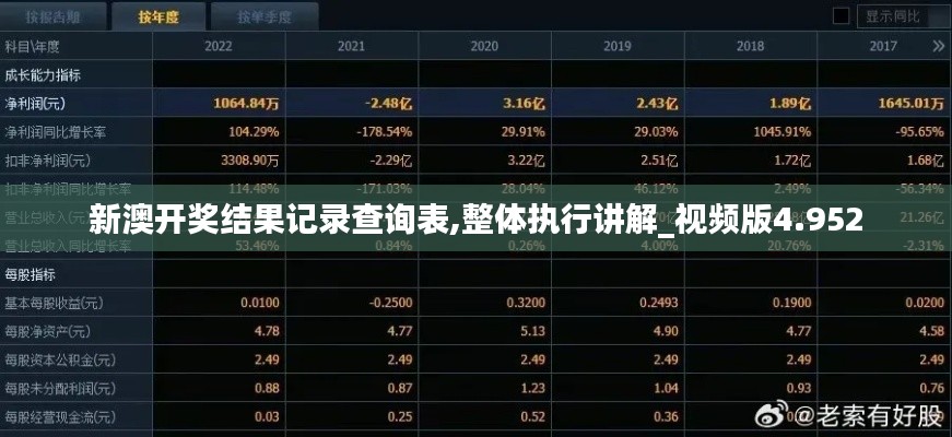 新澳开奖结果记录查询表,整体执行讲解_视频版4.952