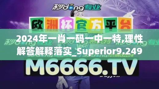 2024年一肖一码一中一特,理性解答解释落实_Superior9.249