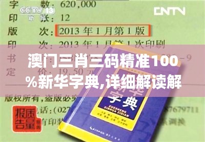 澳门三肖三码精准100%新华字典,详细解读解释落实_专属款15.637