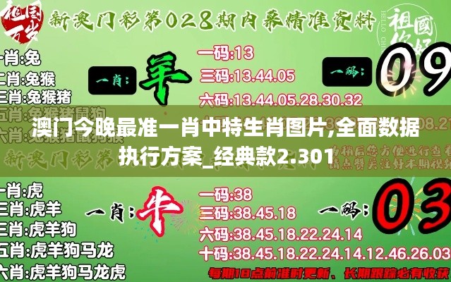 澳门今晚最准一肖中特生肖图片,全面数据执行方案_经典款2.301