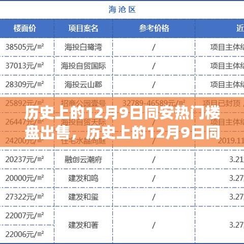 历史上的12月9日同安热门楼盘出售，历史上的12月9日同安热门楼盘出售，市场走势与观点分析