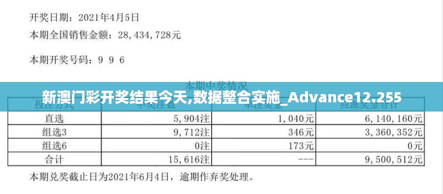 新澳门彩开奖结果今天,数据整合实施_Advance12.255