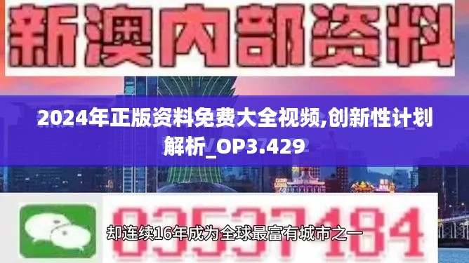 2024年正版资料免费大全视频,创新性计划解析_OP3.429