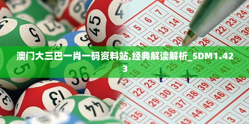 澳门大三巴一肖一码资料站,经典解读解析_5DM1.423