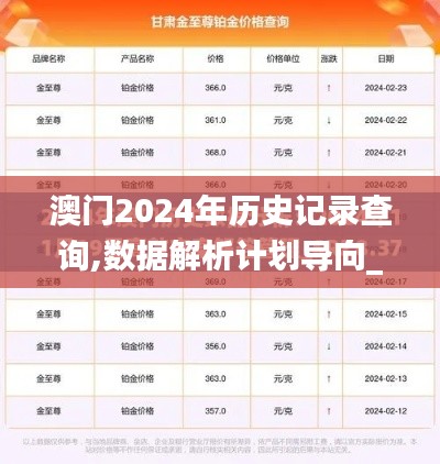 澳门2024年历史记录查询,数据解析计划导向_3K15.103