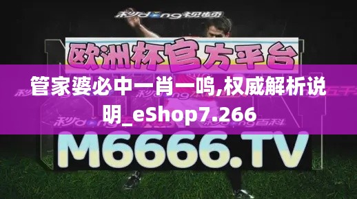 管家婆必中一肖一鸣,权威解析说明_eShop7.266