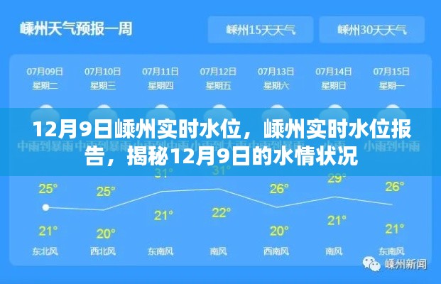 揭秘嵊州水情状况，12月9日实时水位报告