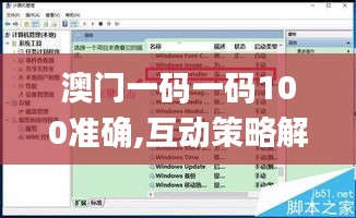 澳门一码一码100准确,互动策略解析_Windows19.713