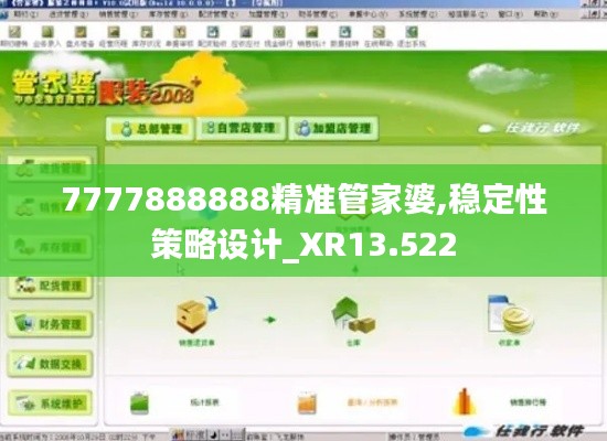 7777888888精准管家婆,稳定性策略设计_XR13.522