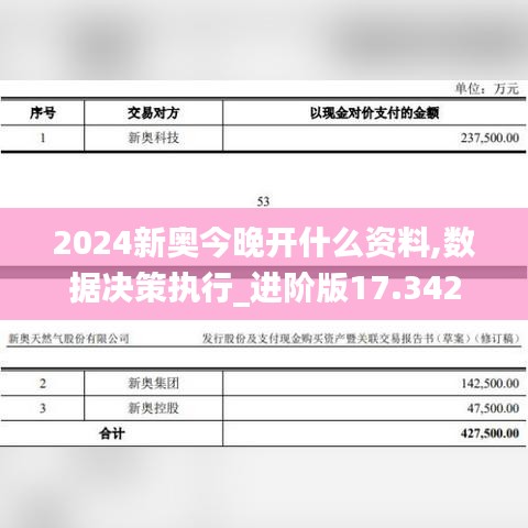 2024新奥今晚开什么资料,数据决策执行_进阶版17.342