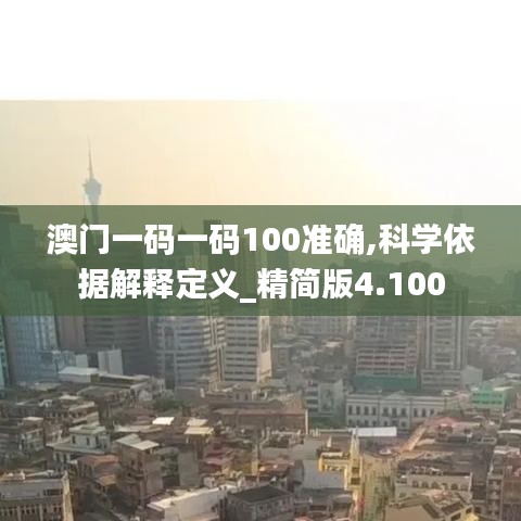 澳门一码一码100准确,科学依据解释定义_精简版4.100