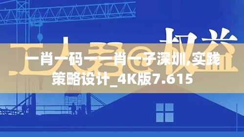 一肖一码一一肖一子深圳,实践策略设计_4K版7.615