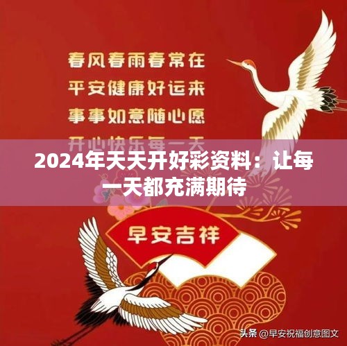 2024年天天开好彩资料：让每一天都充满期待