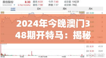 2024年今晚澳门348期开特马：揭秘特马开奖背后的技术与流程