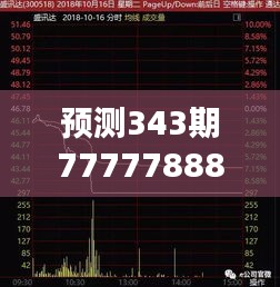 预测343期7777788888精准新传真：数字与运势的神秘联系