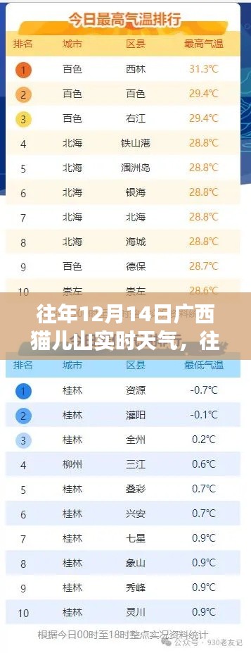 往年12月14日广西猫儿山实时天气详解及查询指南