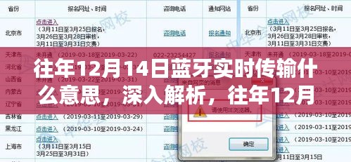 往年12月14日蓝牙实时传输技术详解，概念、应用及发展解析