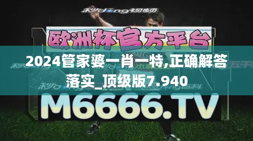 2024管家婆一肖一特,正确解答落实_顶级版7.940