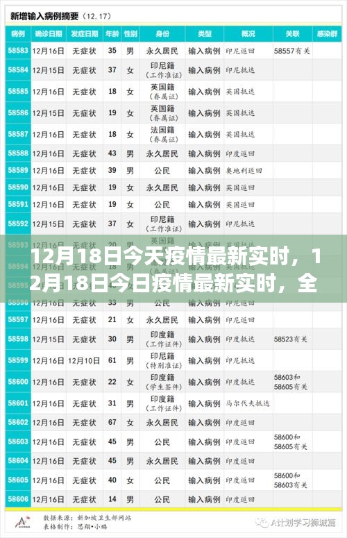 全球疫情防控进展与应对策略，最新实时疫情报告（12月18日）