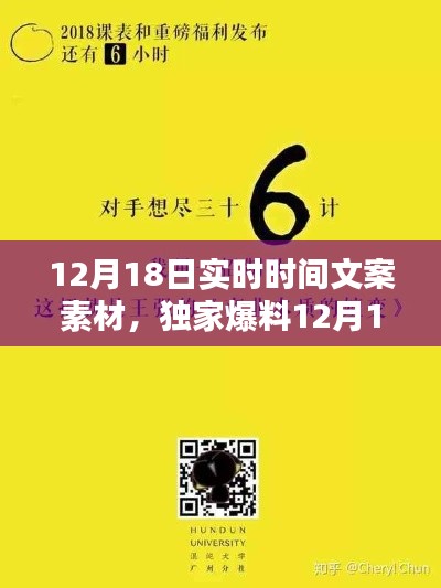 独家爆料，一网打尽12月18日实时热点话题，新鲜素材尽在掌握！实时时间文案素材大放送