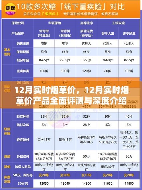 12月烟草市场概览，实时价格、产品深度评测与全面介绍