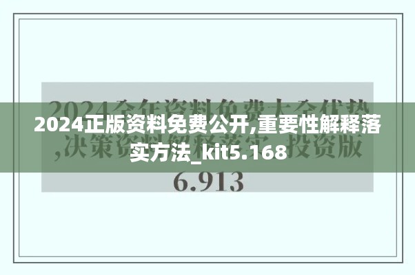 2024正版资料免费公开,重要性解释落实方法_kit5.168