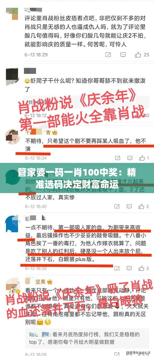 管家婆一码一肖100中奖：精准选码决定财富命运