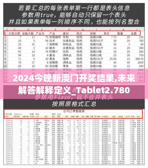 2024今晚新澳门开奖结果,未来解答解释定义_Tablet2.780