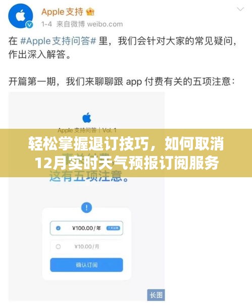 如何轻松退订12月实时天气预报订阅服务？掌握退订技巧