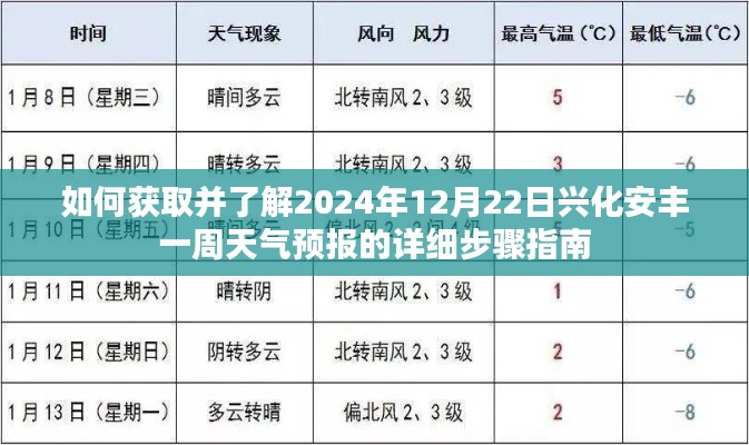 兴化安丰一周天气预报（2024年12月22日）详细查询步骤指南