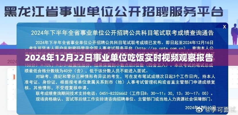 事业单位用餐观察报告，实时视频分析，2024年12月22日