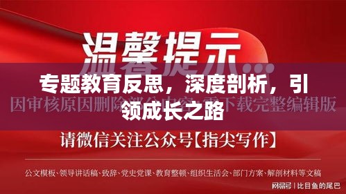 专题教育反思，深度剖析，引领成长之路