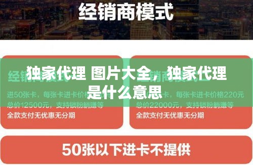 独家代理 图片大全，独家代理是什么意思 