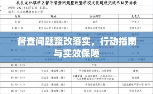 督查问题整改落实，行动指南与实效保障