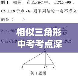 相似三角形中考考点深度解析