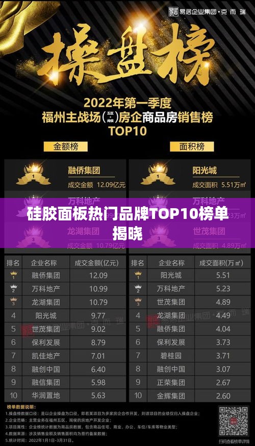 硅胶面板热门品牌TOP10榜单揭晓