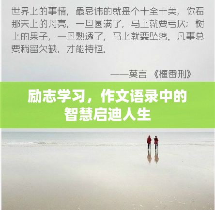 励志学习，作文语录中的智慧启迪人生