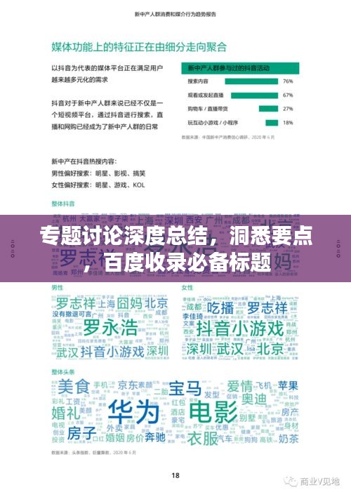 专题讨论深度总结，洞悉要点，百度收录必备标题