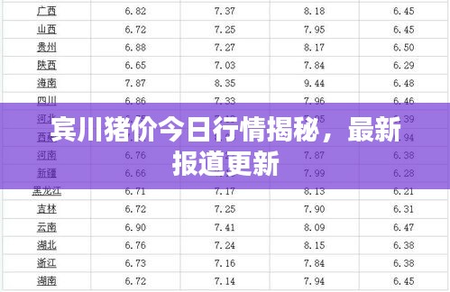 宾川猪价今日行情揭秘，最新报道更新